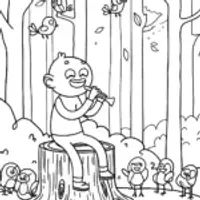 JJ’s Musical Adventure Coloring Page
