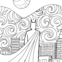 Batman in the City of Shadows: A Coloring Adventure