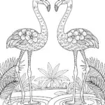 Flamingo Fiesta: Color the Tropical Duo!
