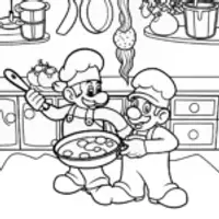 Mario and Luigi’s Fun Cooking Day!