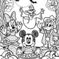 Mickey’s Halloween Haunt Adventure Coloring Fun!