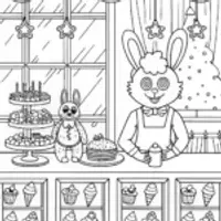 Huggy Wuggy’s Cozy Café Coloring Fun