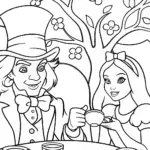 Tea Time with the Mad Hatter and Alice