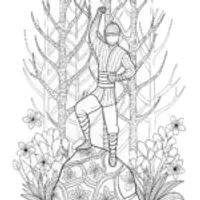 Ninja in Nature’s Embrace: Adventure Awaits