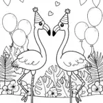 Flamingo Fiesta Fun: Color the Celebration!