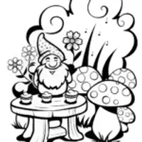 Gnome’s Enchanted Tea Party in the Garden