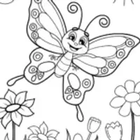 Butterfly’s Joyful Dance in the Flower Garden