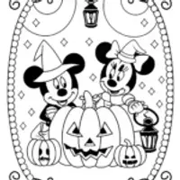 Mickey and Minnie at the Haunted Pumpkin Patch
