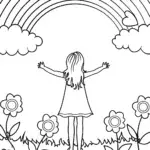 Rainbow Garden Adventure with the Joyful Girl
