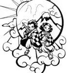 Guardians of the Dawn: Tanjiro and Nezuko Adventure