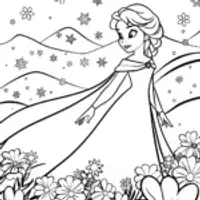 Elsa in Her Enchanted Garden Adventure