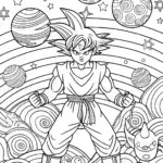 Goku’s Galactic Training Adventure Coloring Fun