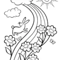 The Rainbow Garden Adventure with Bunny