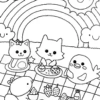 Rainbow Friends’ Picnic Adventure with Happy Characters