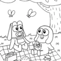 Bluey and Friends Enjoy a Family Picnic Adventure