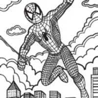 Spider-Man Soars Through the Cityscape