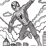 Spider-Man Soars Through the Cityscape