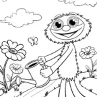 Huggy Wuggy Tends to His Garden of Giggles