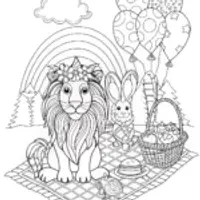 Rainbow Pals Picnic with Leo the Lion and Benny the Bunny