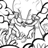 Moonlight Duel: A Battle Beneath the Full Moon