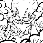 Moonlight Duel: A Battle Beneath the Full Moon