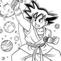 Goku’s cosmic training in space