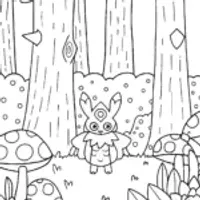 Zygarde’s Nature Guardian Coloring Page