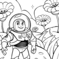 Buzz’s Galactic Adventure: A Colorful Space Journey!