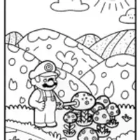 Mario’s Magical Mushroom Garden Adventure