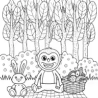 Huggy Wuggy’s Fun Picnic in the Cozy Forest