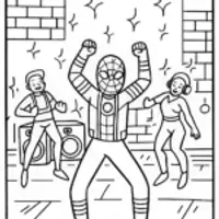 Miles Morales in a dance showdown