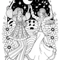 Rainbow High Students Dancing in the Cosmos