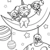 Kuromi on a moonlit mission