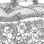 Care Bears’ Whimsical Nature Dance Coloring Page