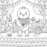 Chick’s Music Festival Coloring Page