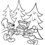 Mickey Mouse Treasure Hunt Coloring Page