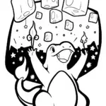Charizard’s Lantern Festival Coloring Page