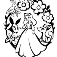 The Princess of Harmony Coloring Page