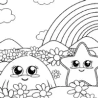 Squishmallow cloudland journey coloring page