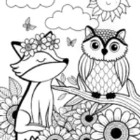 The Magical Summer Garden Coloring Page
