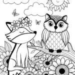 The Magical Summer Garden Coloring Page