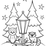 The Christmas Lantern Festival Coloring Page