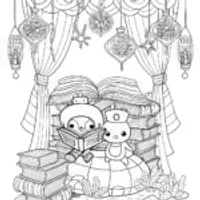 Octonauts’ Cozy Underwater Library Coloring Page