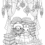 Octonauts’ Cozy Underwater Library Coloring Page