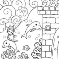 Octonauts’ Coral Castle Coloring Page