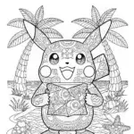 Pikachu’s Island Adventure Coloring Page