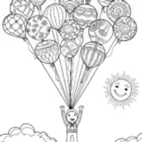 JJ’s Musical Balloon Adventure Coloring Page