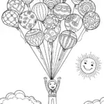JJ’s Musical Balloon Adventure Coloring Page