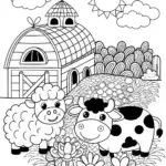 Squishmallow Farm Friends Coloring Page