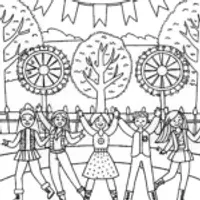 Rainbow High Friendship Fiesta Coloring Page
